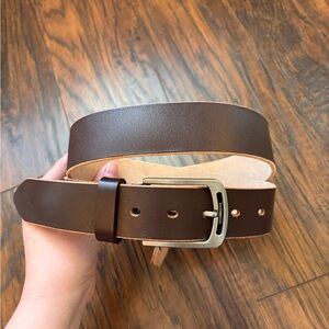 100% Leather Cowhide Men’s Belt Brown Size 36 Waist